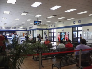 Seating Area of Austin Greyhound Station