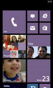 Aio Wireless - Lumia 620 Start Screen