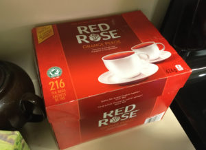 Box of Red Rose Orange Pekoe tea
