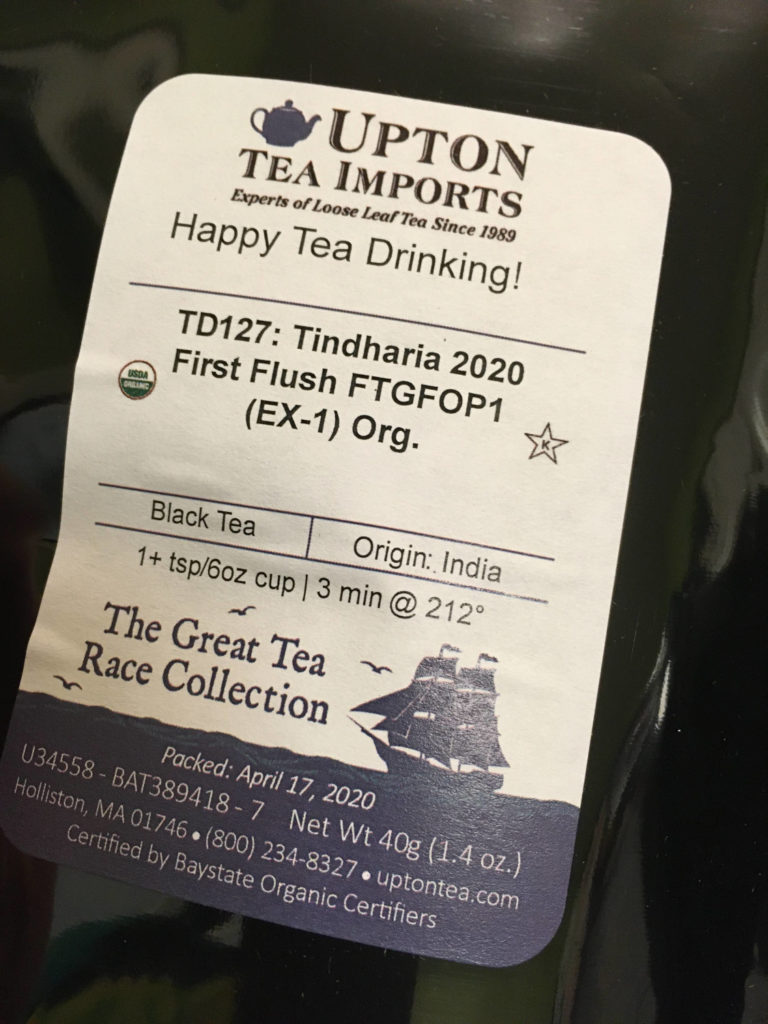 Tindharia 2020 First Flush Darjeeling Tea from Upton Tea Imports