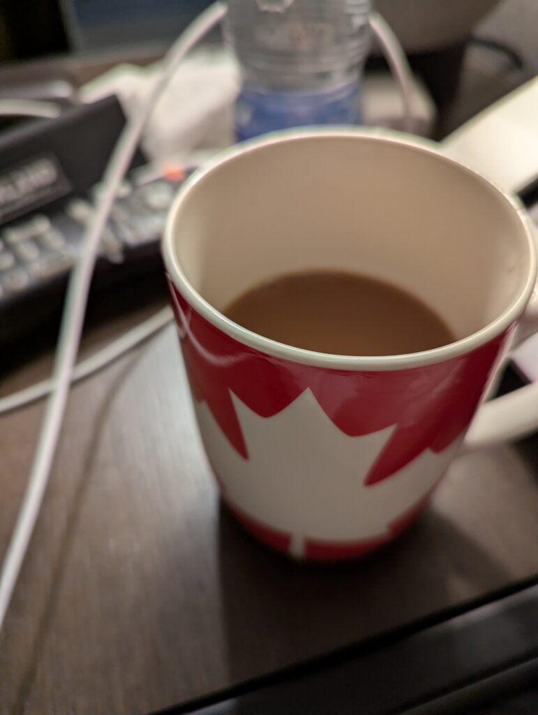 Canadian maple leaf mug