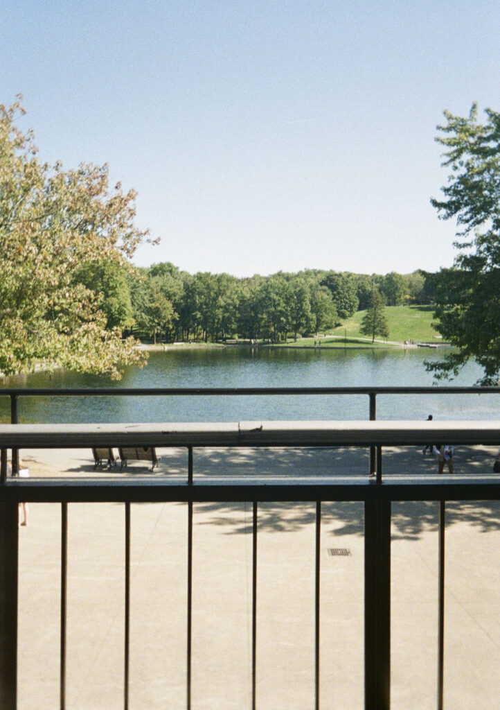 Beaver Lake from the second floor of the pavilion.