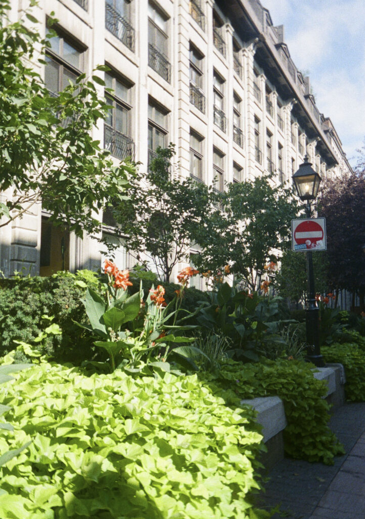 A downtown building exterior.
