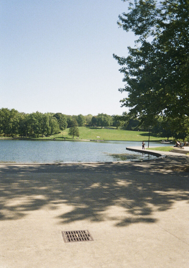 The hill at Beaver Lake (Lac aux Castors)