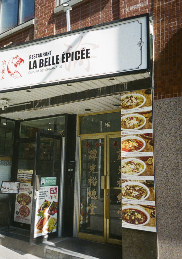 Restaurant La Belle Epicee, Cuisine Szechuanaise