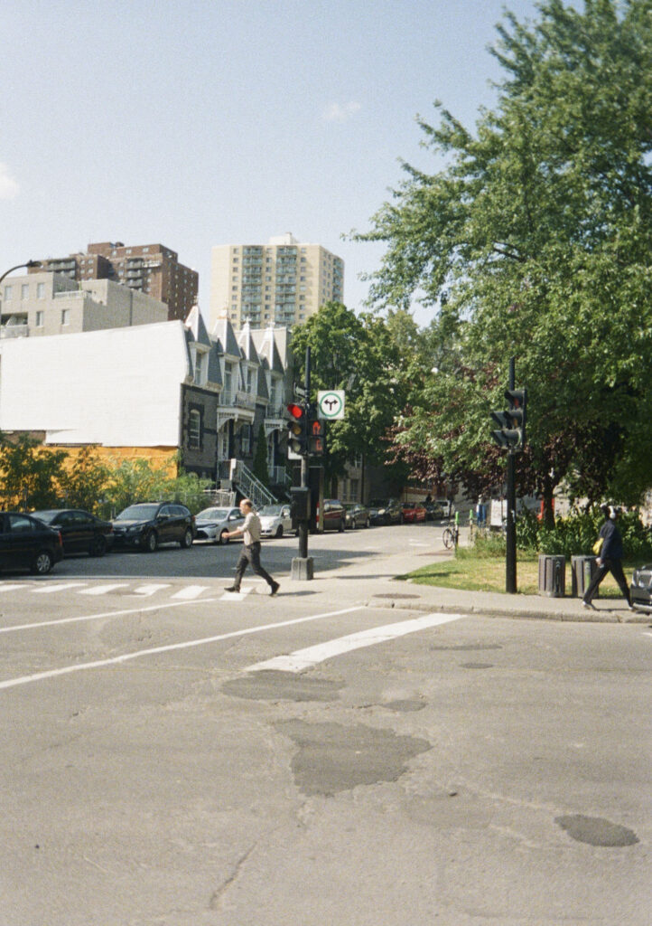 Random downtown shot of a crosswalk