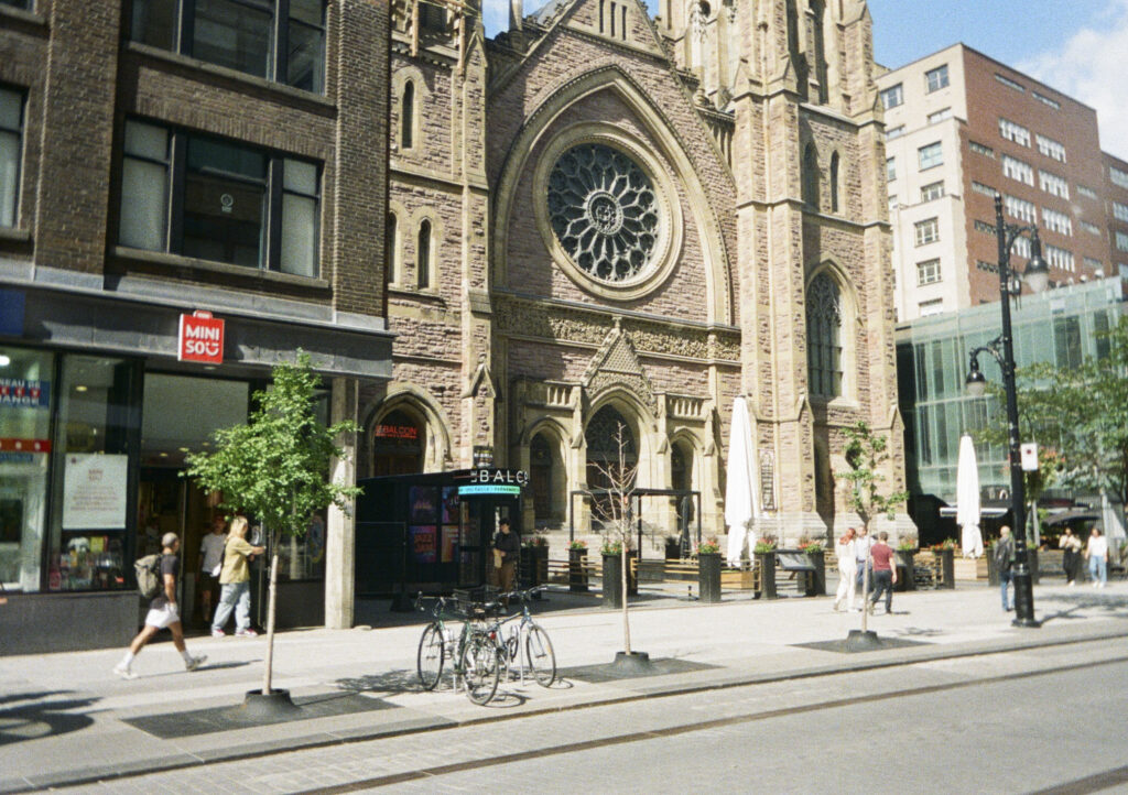 Downtown church exterior