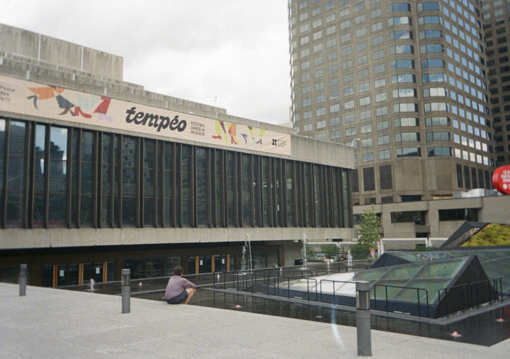 Tempeo Festival Danse et Musque banner at Place des Arts